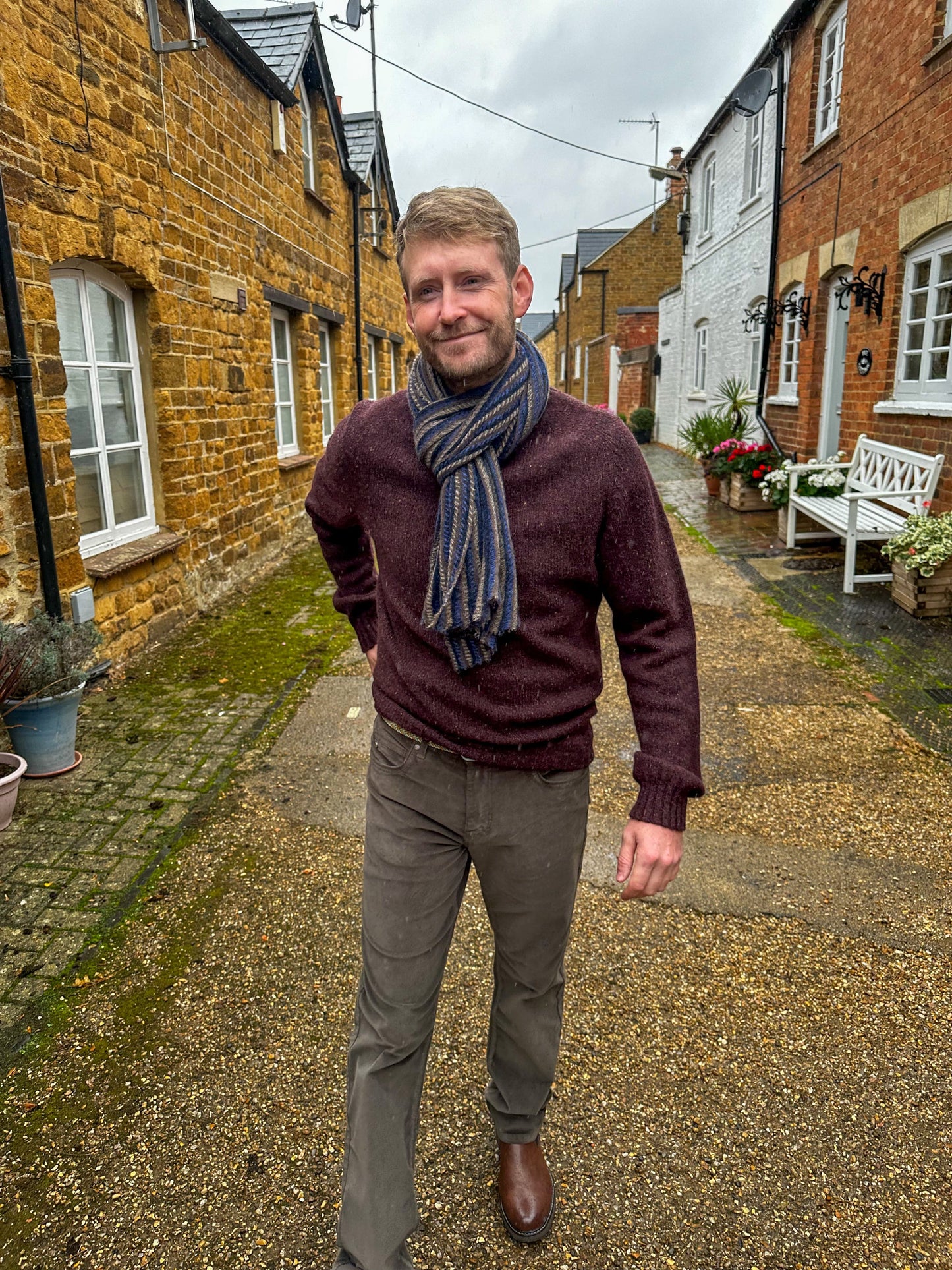 SAND - Mens Mens Trousers Burton Velvet Trousers in Dark Brown