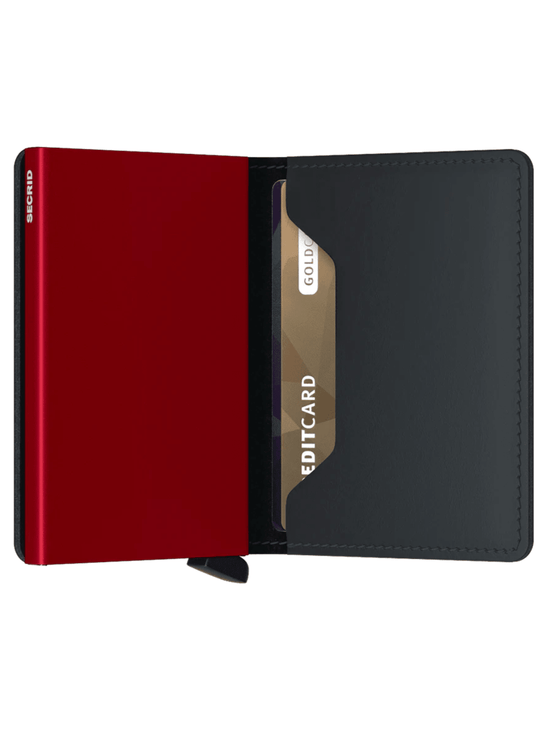 Secrid Slim Wallet Mate Black & Red