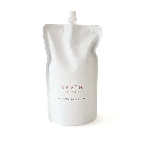 SEVIN London Bath & Body Porcelain White Hand and Body Lotion Refill Pouch