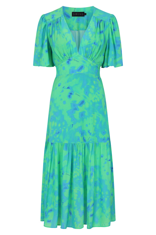 SIRENS London Dresses Imelda Dress in Green Butterfly