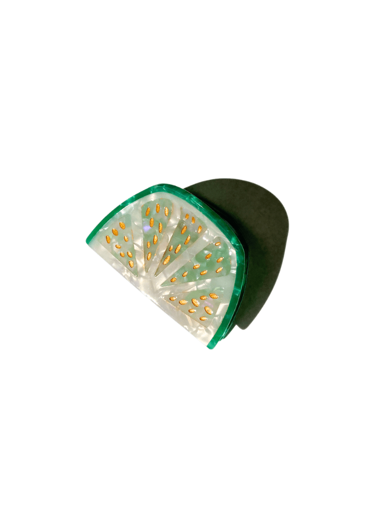 Solar Eclipse Accessories Hand-painted Citrus Slice Fruit Claw Hair Clip | Eco-Friendl: Lemon