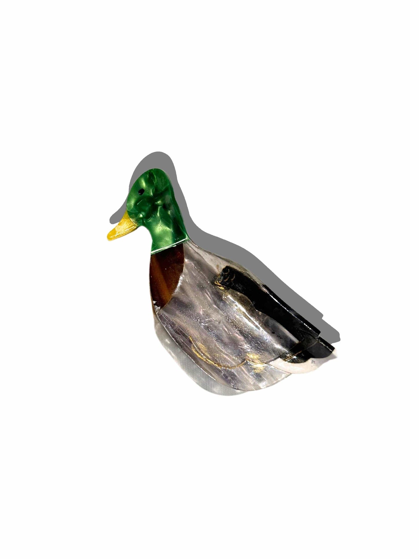 Solar Eclipse Accessories Hand-painted Mallard Duck Bird Claw Hair Clip