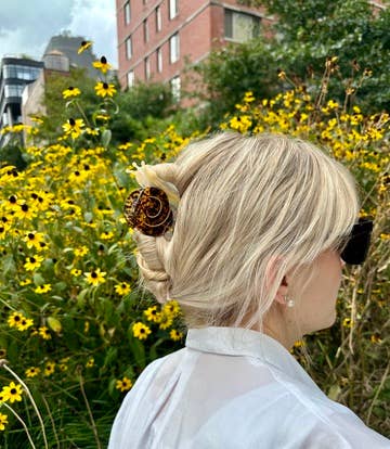 Solar Eclipse Accessories Hand-painted Snail Claw Hair Clip | Eco-Friendly: Pink Tortoise