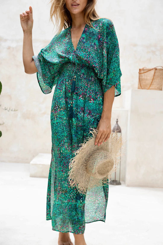 Sophia Alexia Dresses Green Bubbles Capri Kimono