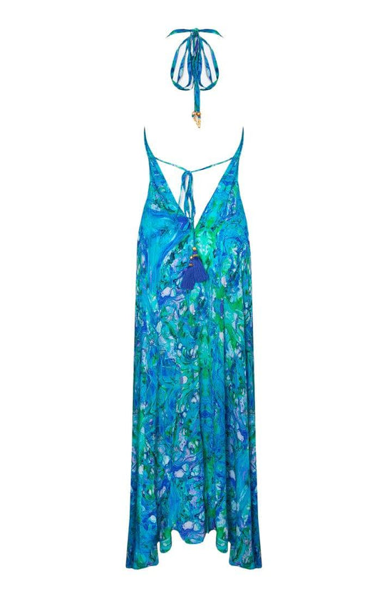 Sophia Alexia Dresses ONE SIZE (SHORT) Ibiza Dress Turquoise Glow