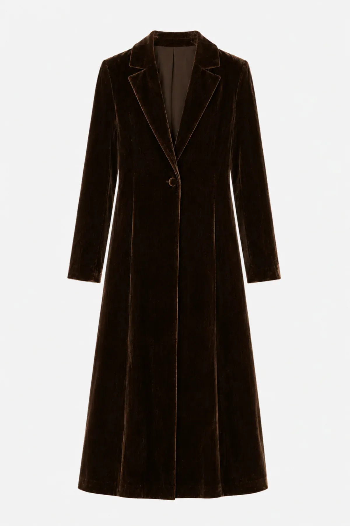 Sophie + Lucie Coats Cosima Brown Velvet Coat