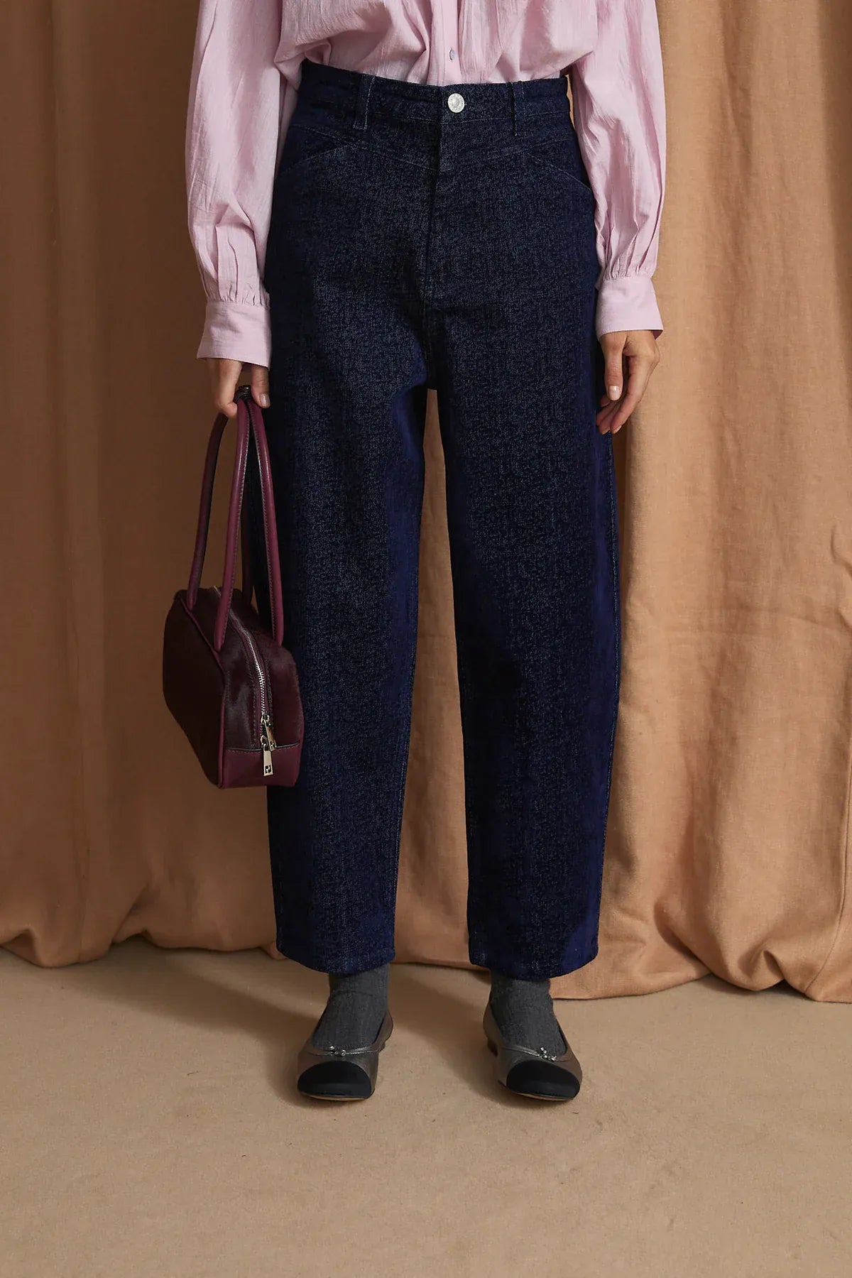Sophie + Lucie Trousers CORSE FLOK NAVY JEANS