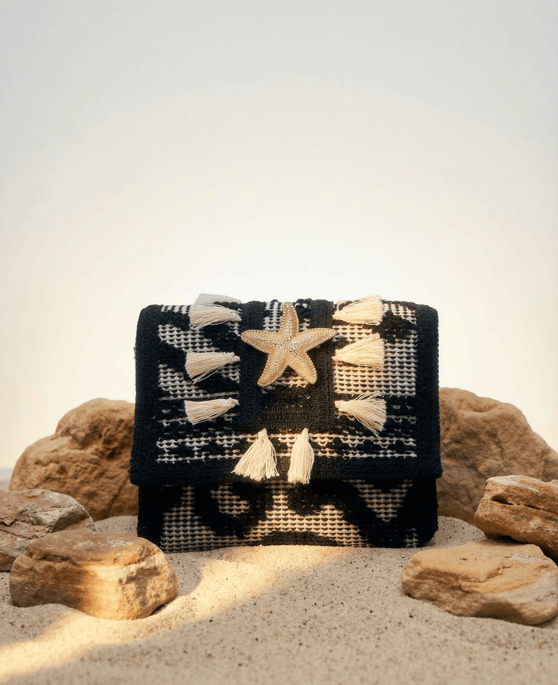 Sorena Handmade Bags Summer Kilim Bag in Black