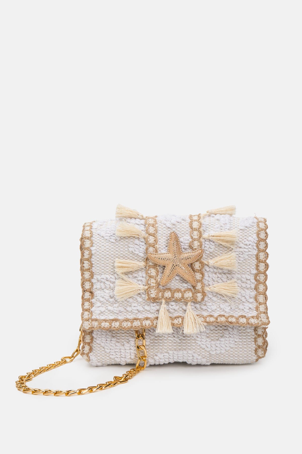 Sorena Handmade Bags Summer Kilim Bag in White