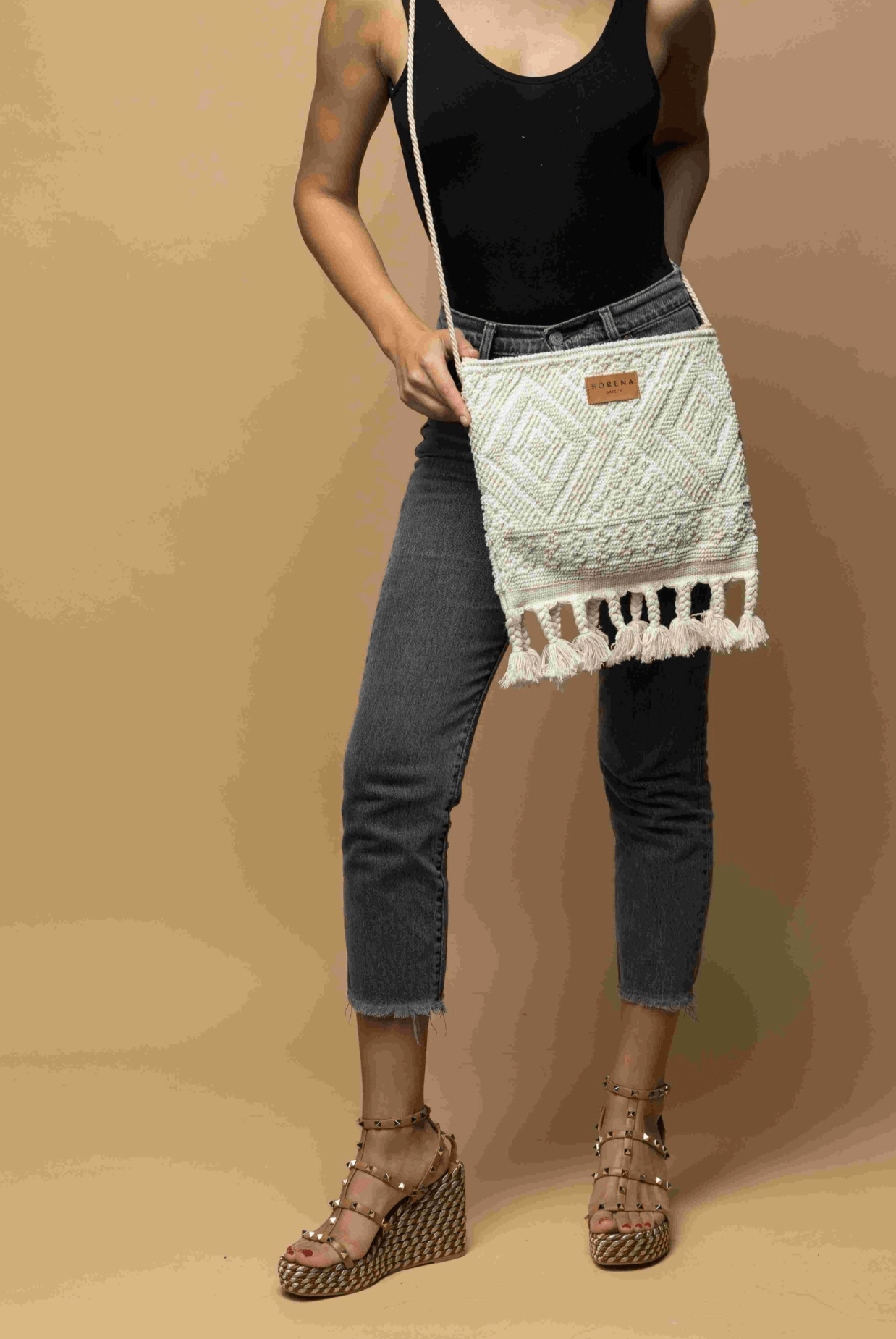 Sorena Handmade Sorena Tagari Bag Cream