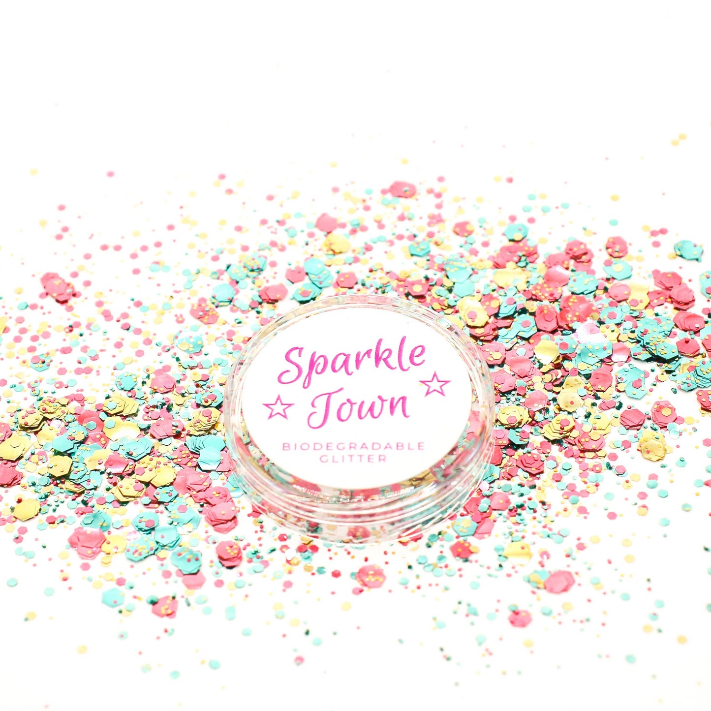 Sparkle Town Happiness Mix Biodegradable Glitter - 5ml Pot