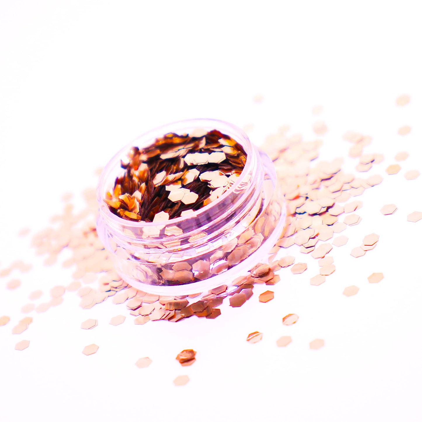 Sparkle Town Rose Gold Extra Chunky Biodegradable Glitter - 5ml Pot