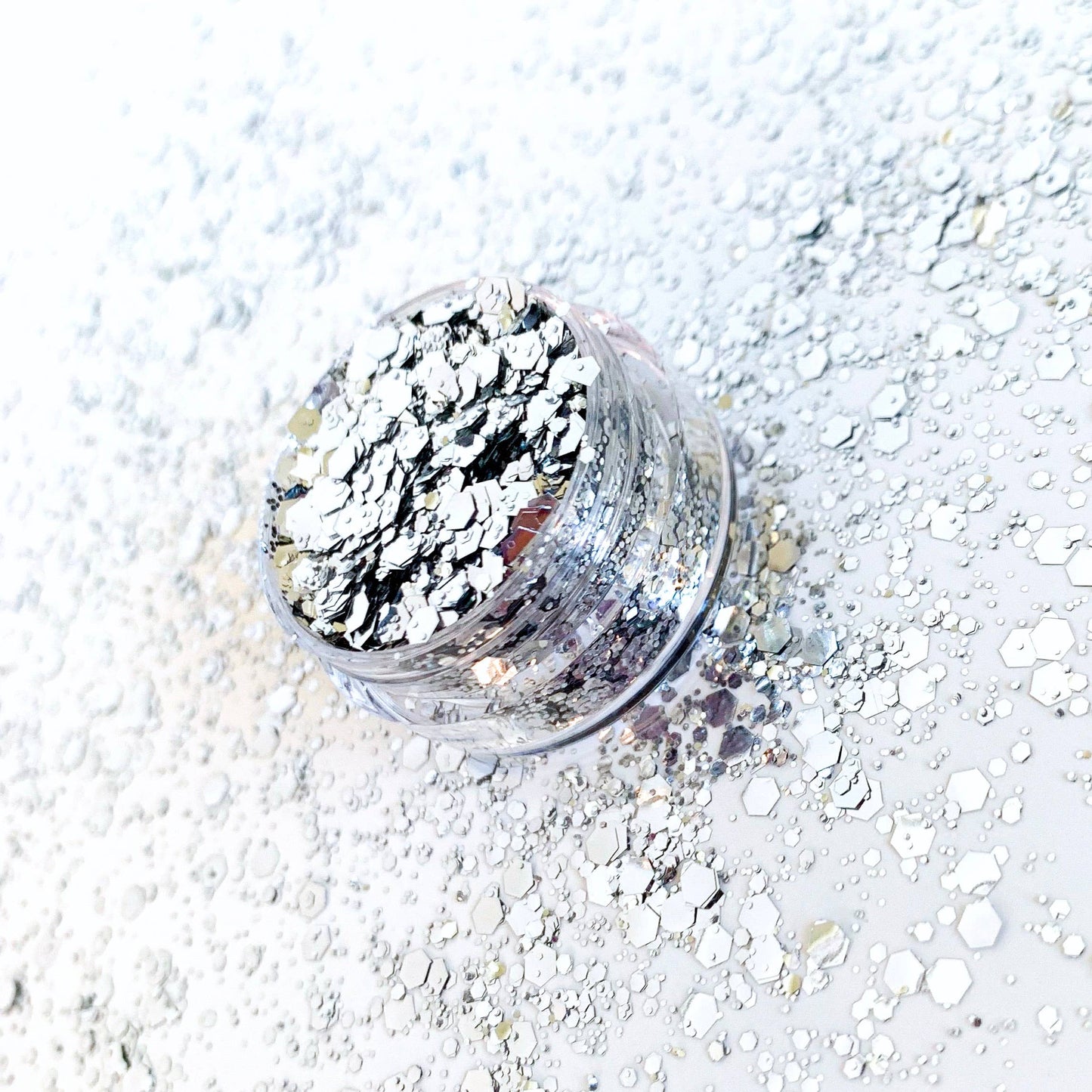 Sparkle Town Silver Mix Biodegradable Glitter - 5ml Pot