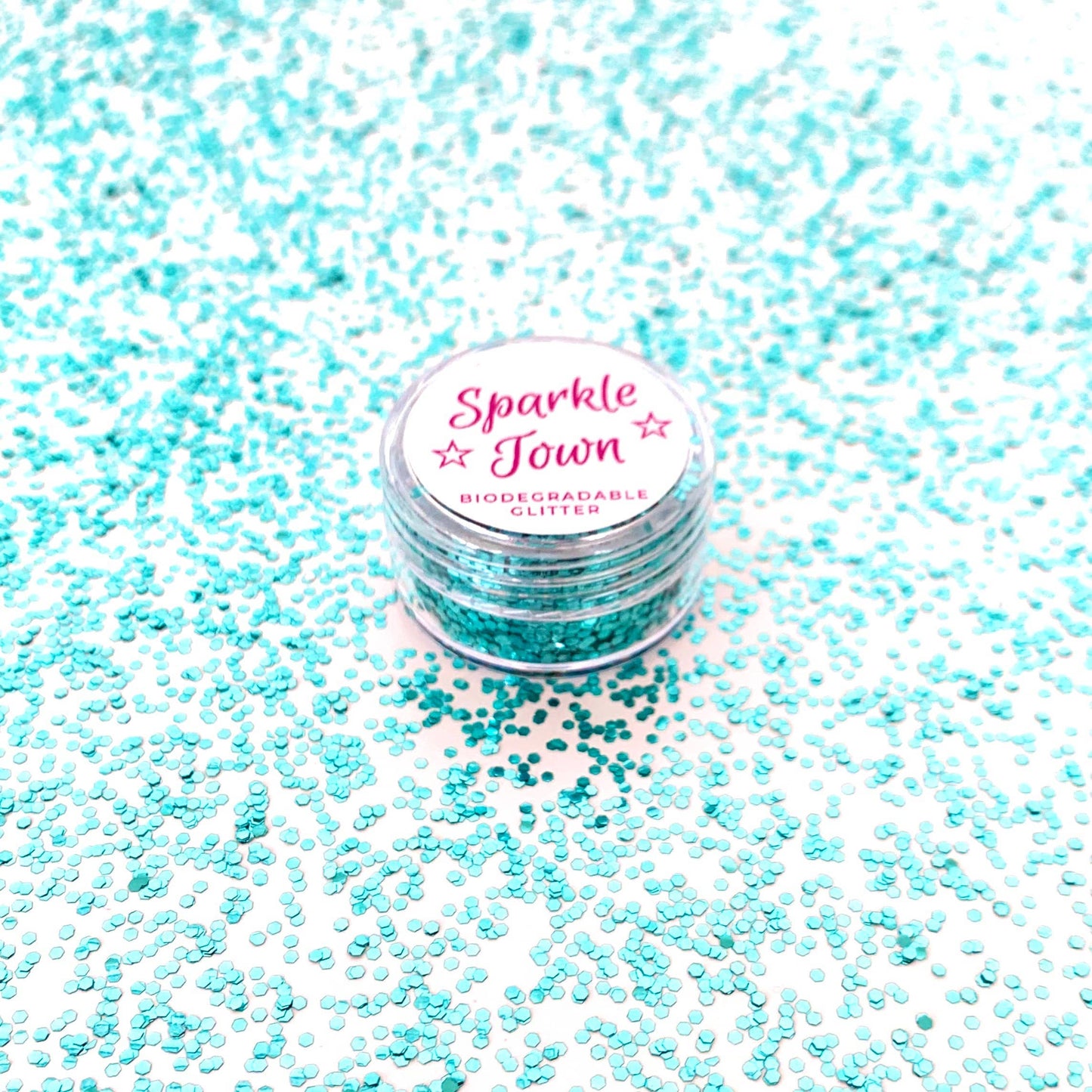 Sparkle Town Turquoise Chunky Biodegradable Glitter - 5ml Pot