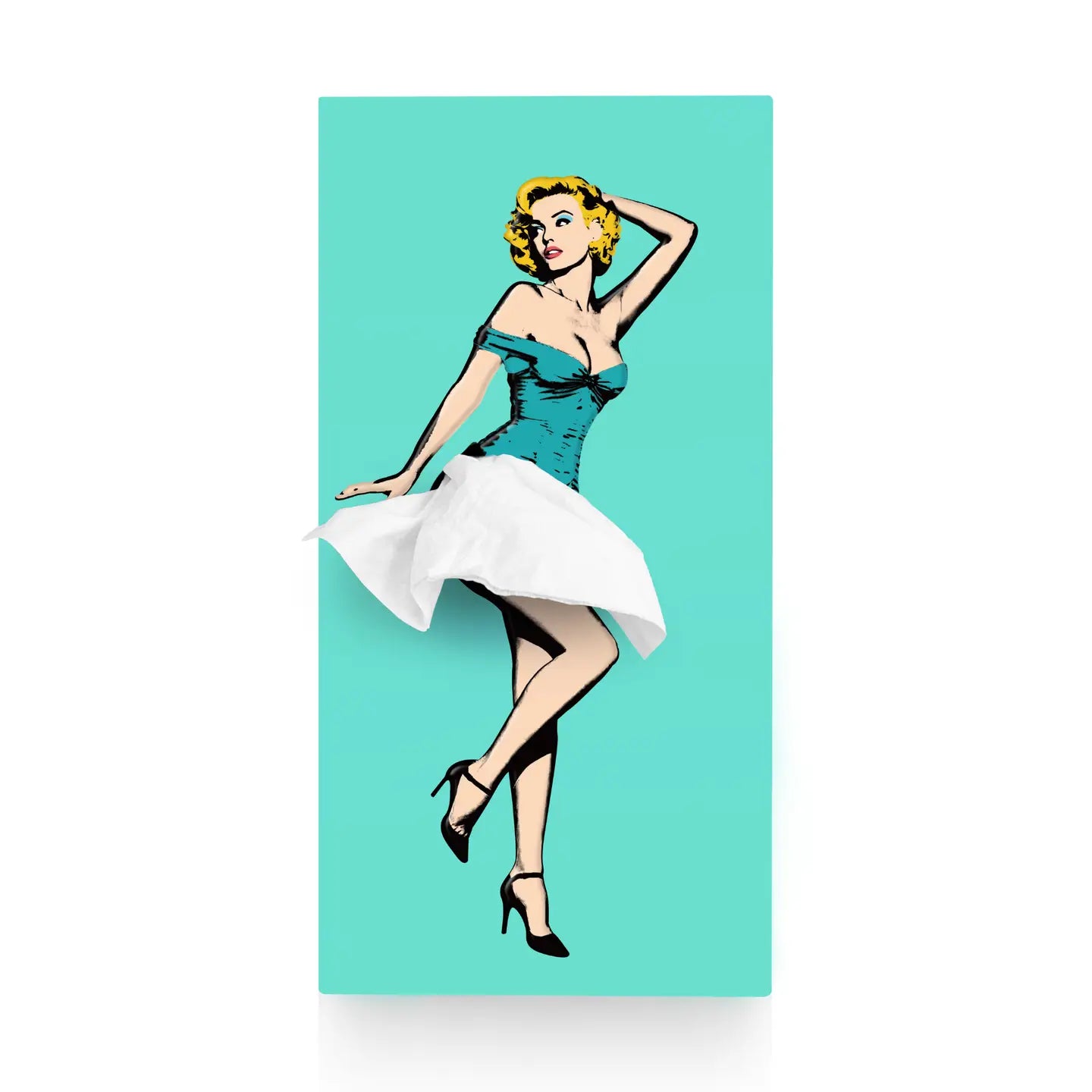 Spextrum Home Tissue Up Box Marilyn in Turquoise
