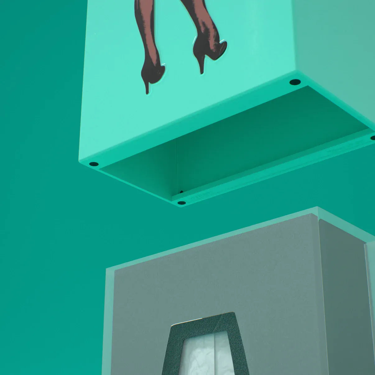 Spextrum Home Tissue Up Box Marilyn in Turquoise