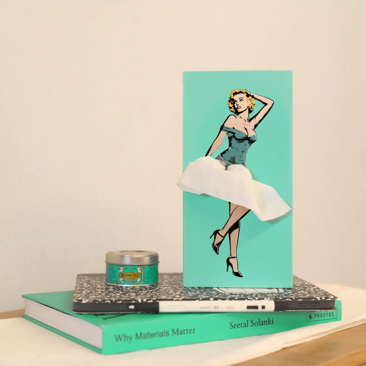 Spextrum Home Tissue Up Box Marilyn in Turquoise