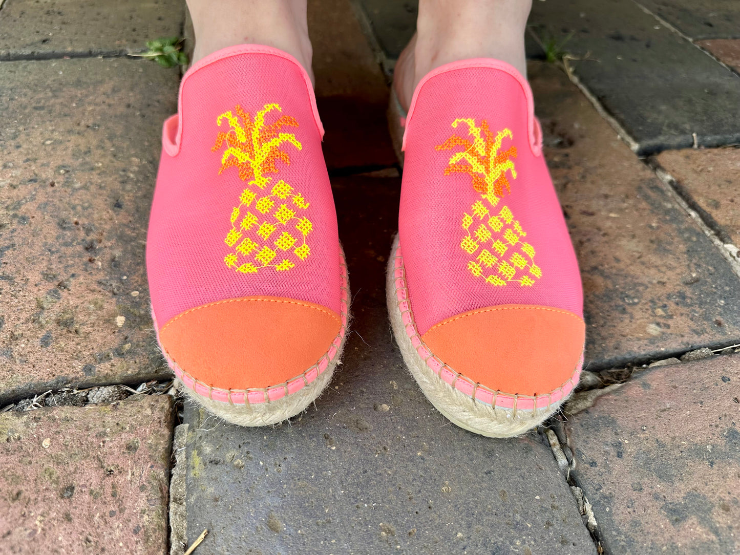 Star Love Ladies Shoes Atenea Coral Pineapple Espadrilles