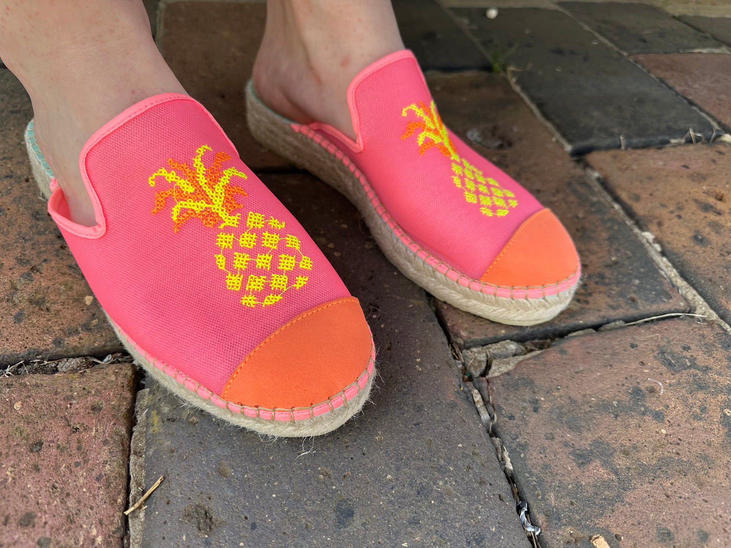 Star Love Ladies Shoes Atenea Coral Pineapple Espadrilles