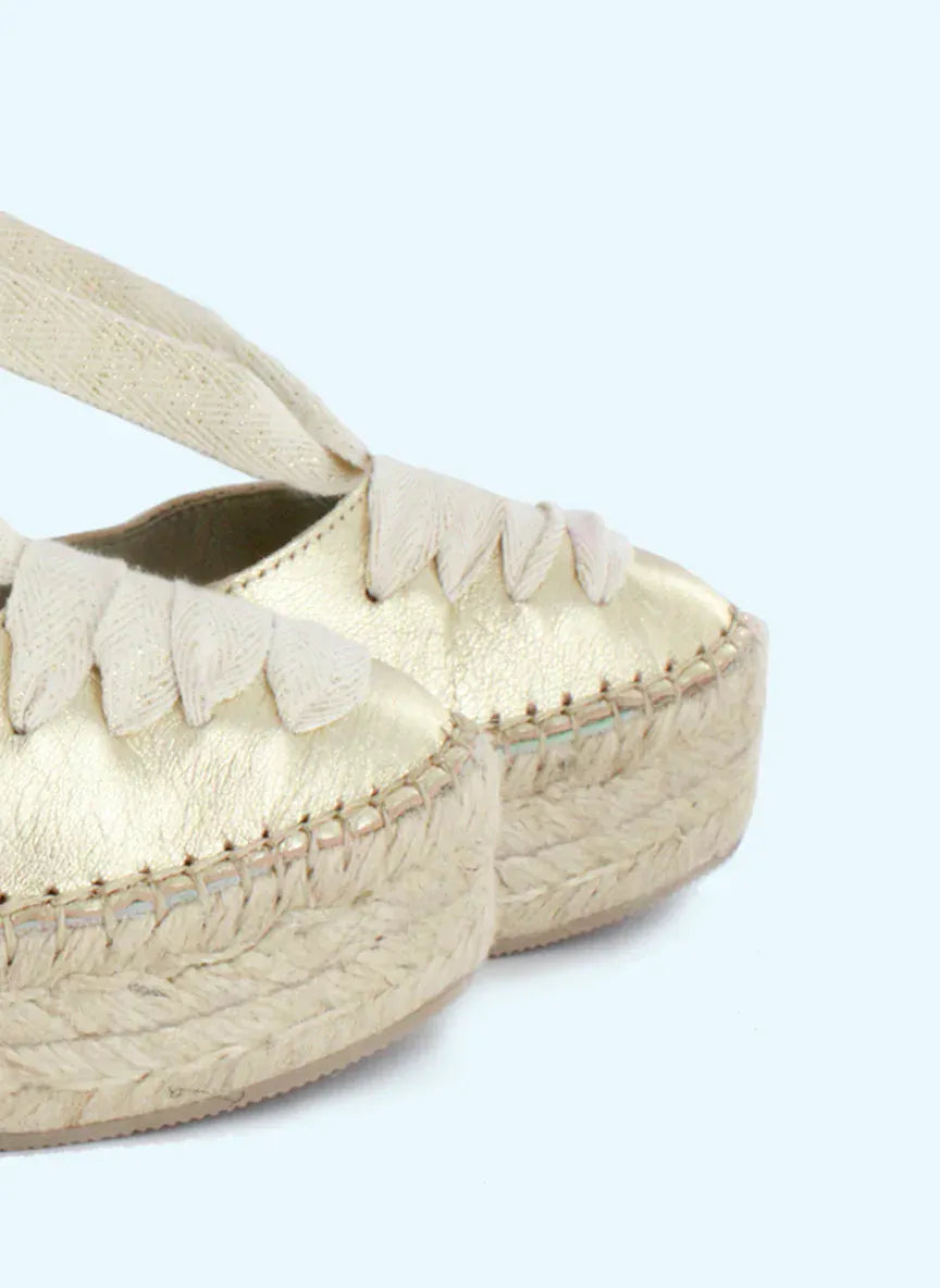Star Love Ladies Shoes Meridian Gold Espadrilles