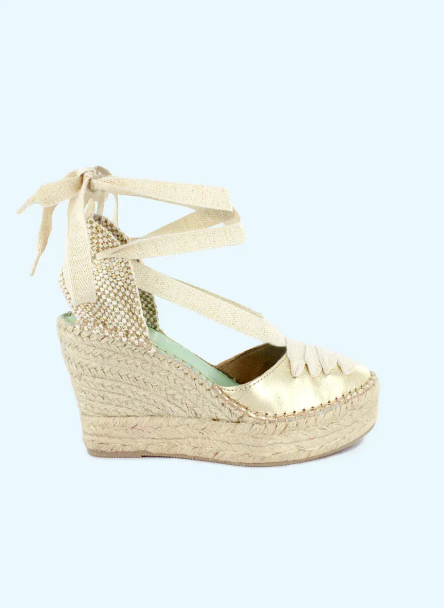 Star Love Ladies Shoes Meridian Gold Espadrilles