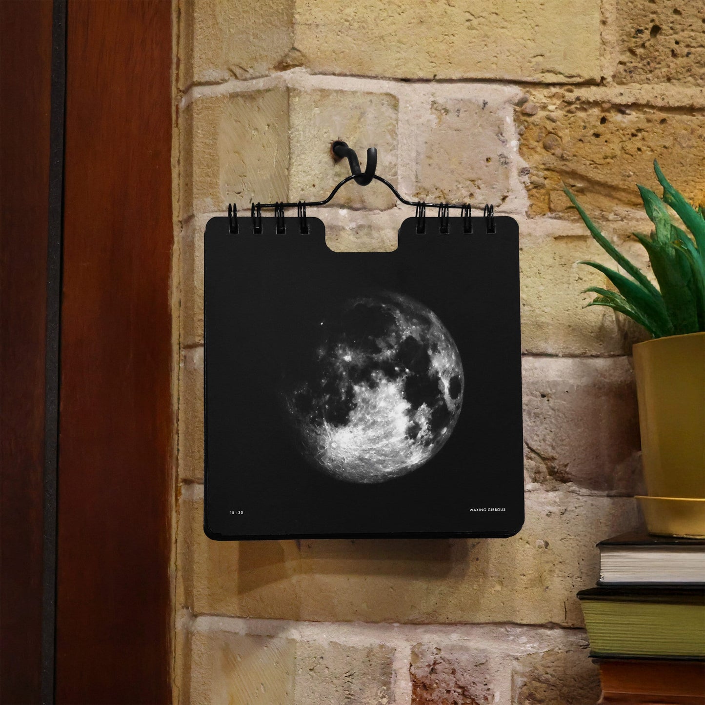 Suck UK Calendar Perpetual Moon-Phases Flip Calendar.
