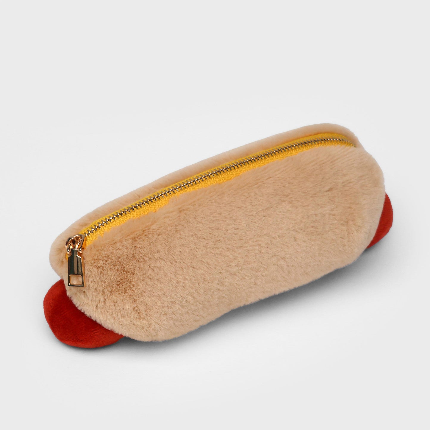 Suck UK Pencil Case Plush Hot Dog Zip Pouch