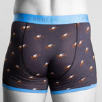 Swole Panda Mens Accessories Jockey Bamboo Boxer with Blue Waistband