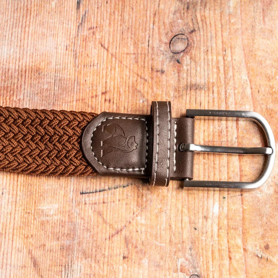 Swole Panda Mens Belts Brown Woven Belt