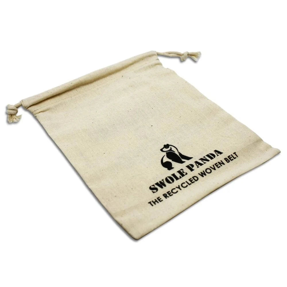 Swole Panda Mens Belts Sky Blue Zigazag Woven Belt