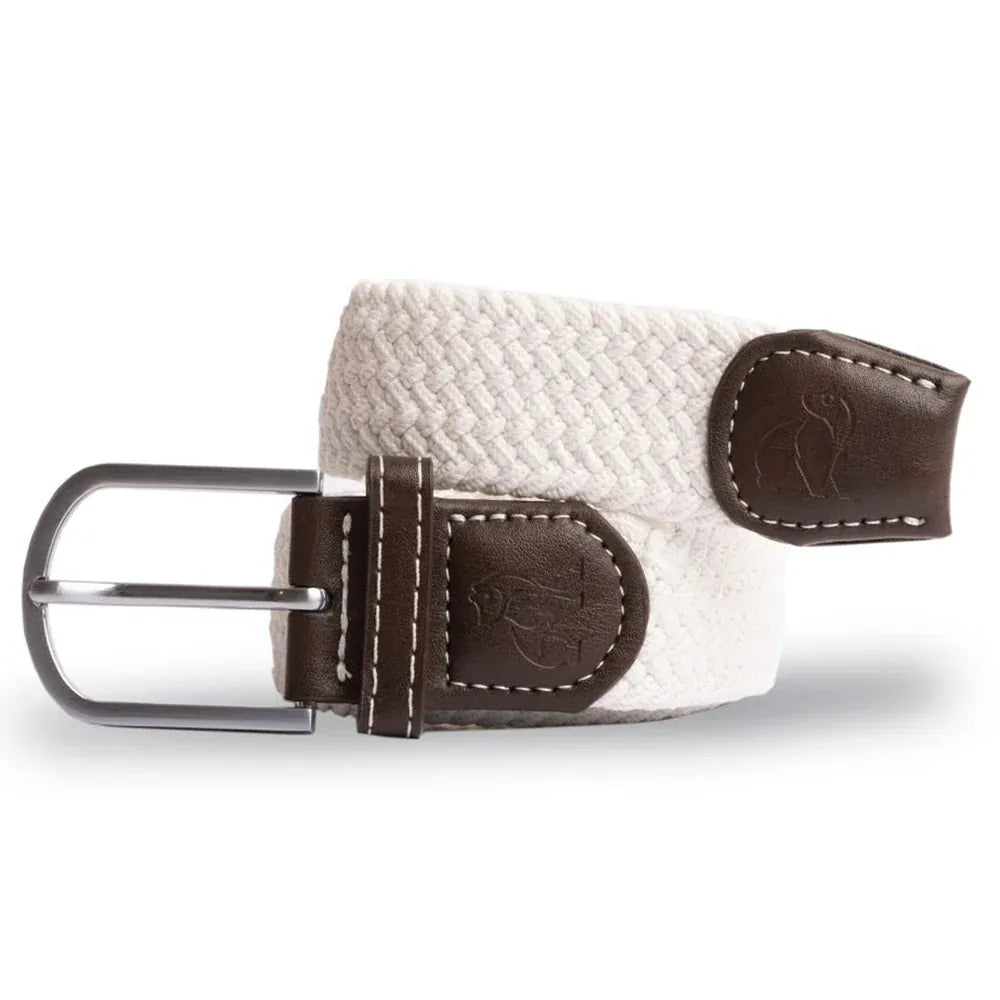 Swole Panda Mens Belts Woven Belt - Cream