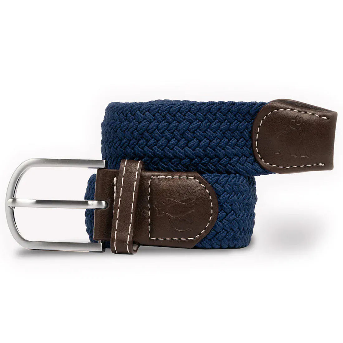 Swole Panda Mens Belts Woven Belt - Dark Blue