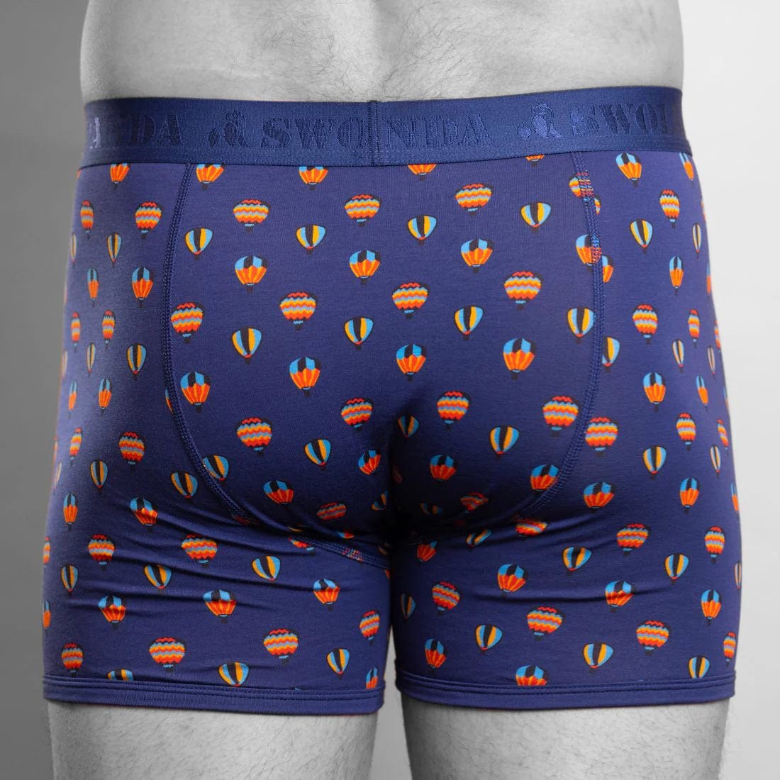 Swole Panda Mens Boxers Bamboo Boxers - Hot Air Balloons