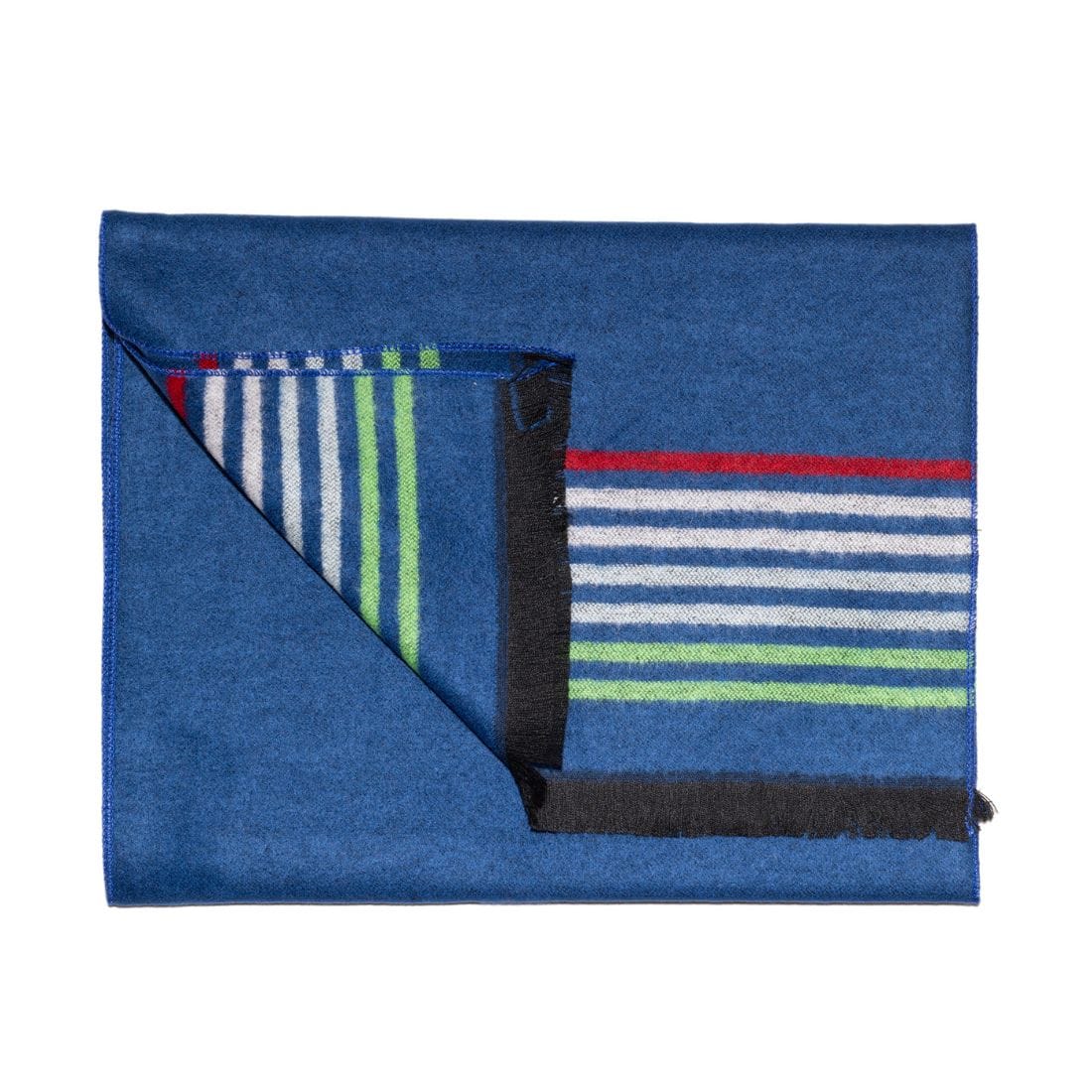 Swole Panda Mens Scarves Navy Fine Stripe Bamboo Scarf