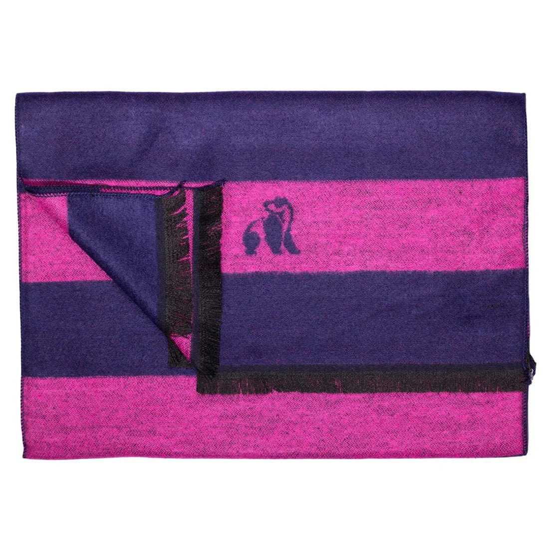 Swole Panda Mens Scarves Pink Stripe Bamboo Scarf