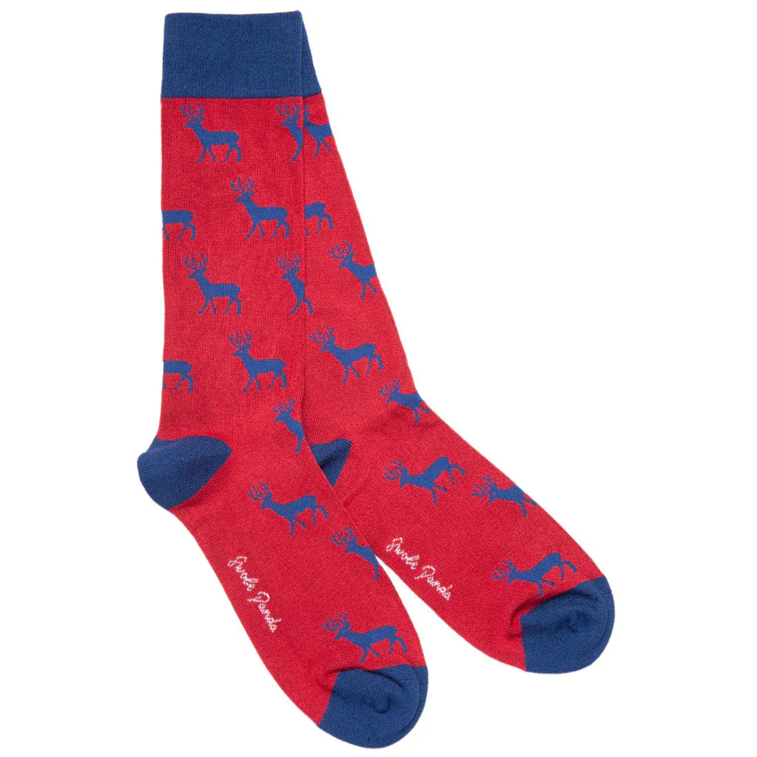 Swole Panda Mens Socks Red Stag Bamboo Socks