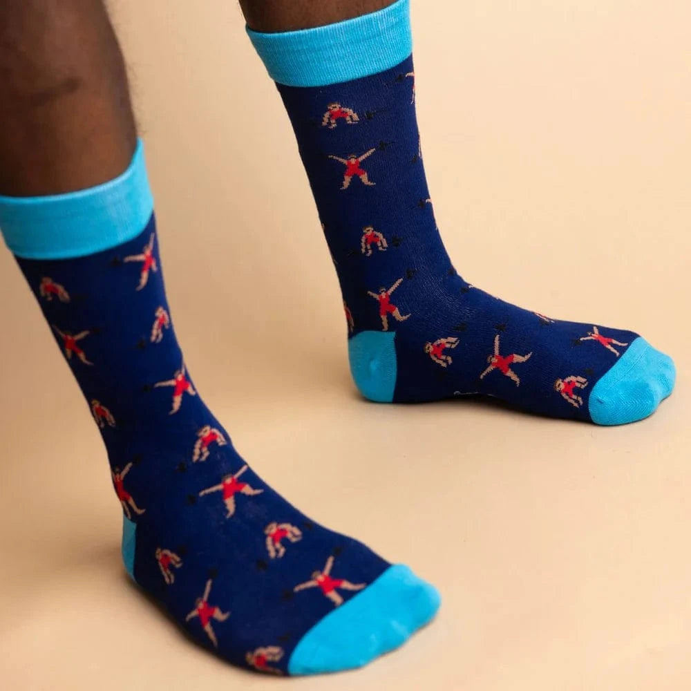 Swole Panda Mens Socks SIZE UK 7-11 (US 8-12/EU 40-47) Weight Lifter Bamboo Socks