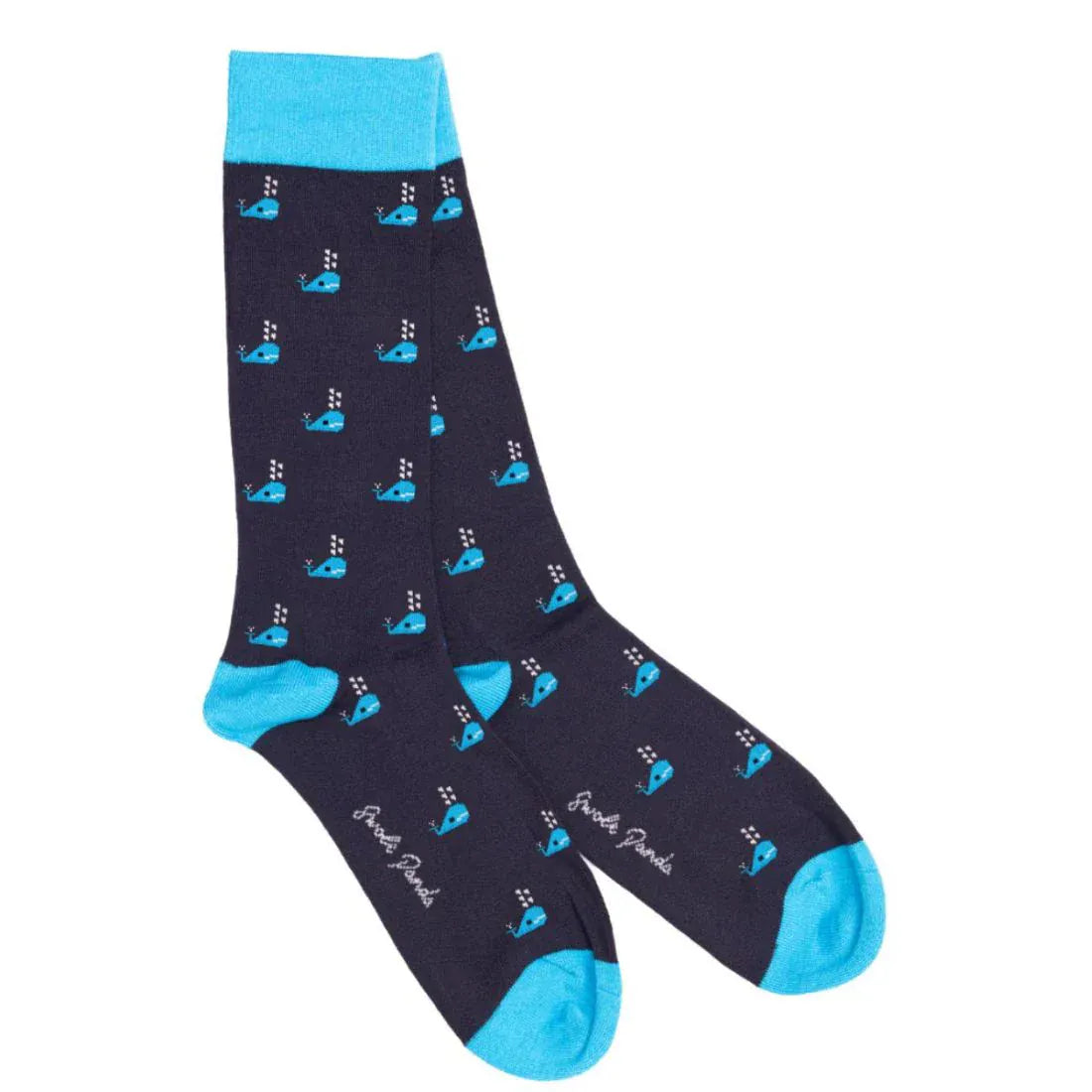 Swole Panda Mens Socks Whale Bamboo Socks