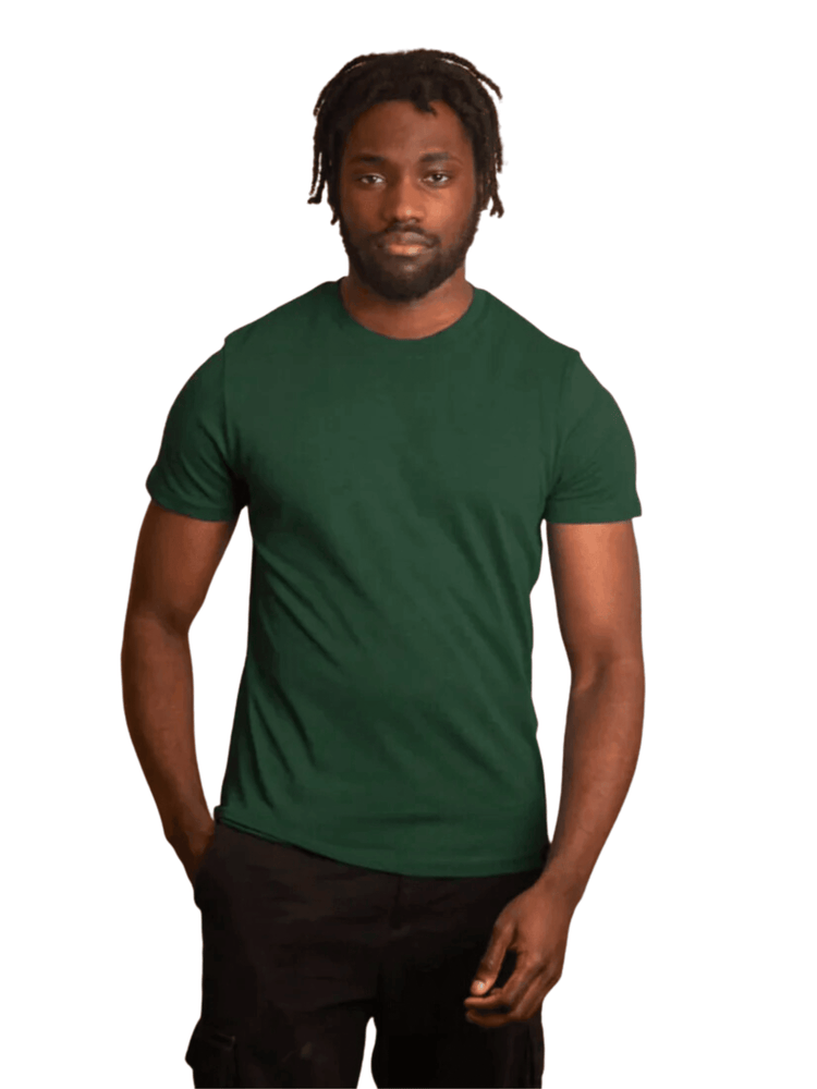 Swole Panda Mens T-Shirts Refibra T-Shirt in Dark Green