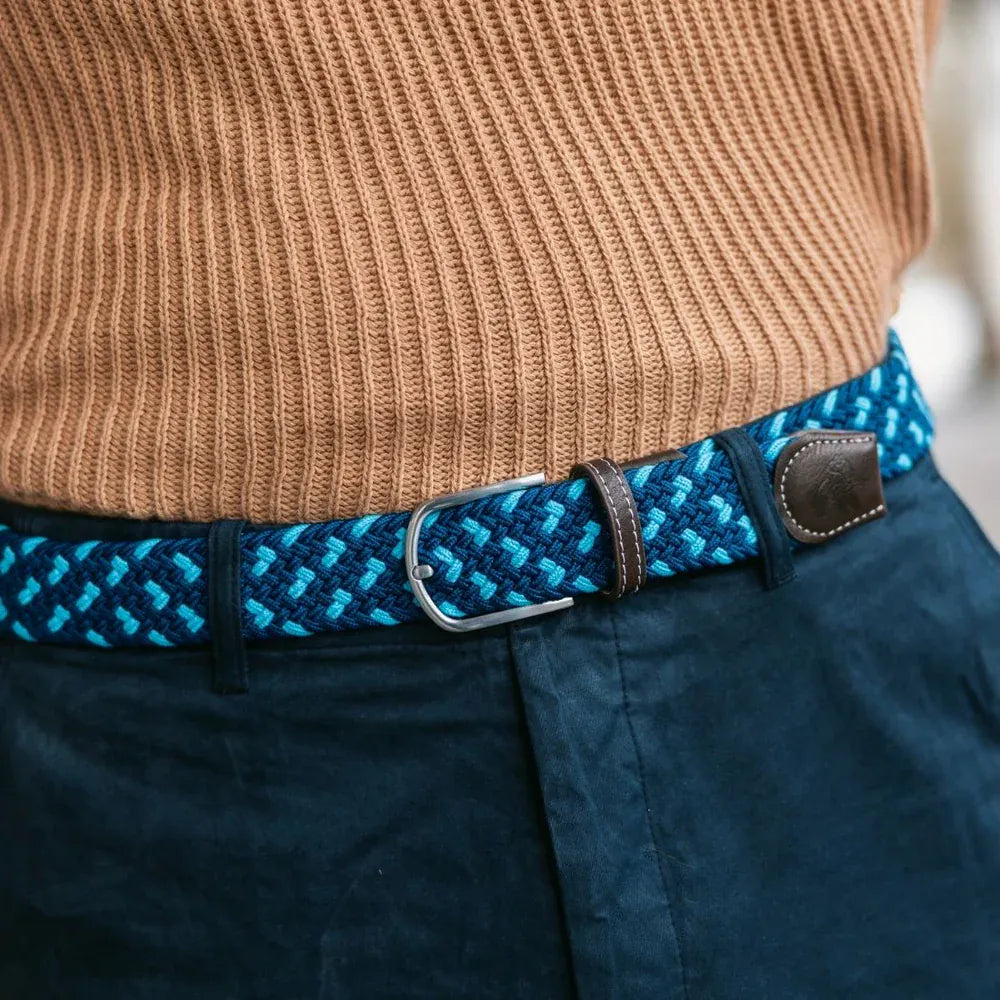 Swole Panda Navy Blue Spot Woven Belt