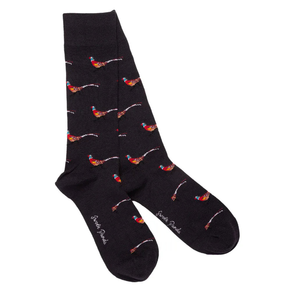 Swole Panda Pheasant Bamboo Socks 7-11
