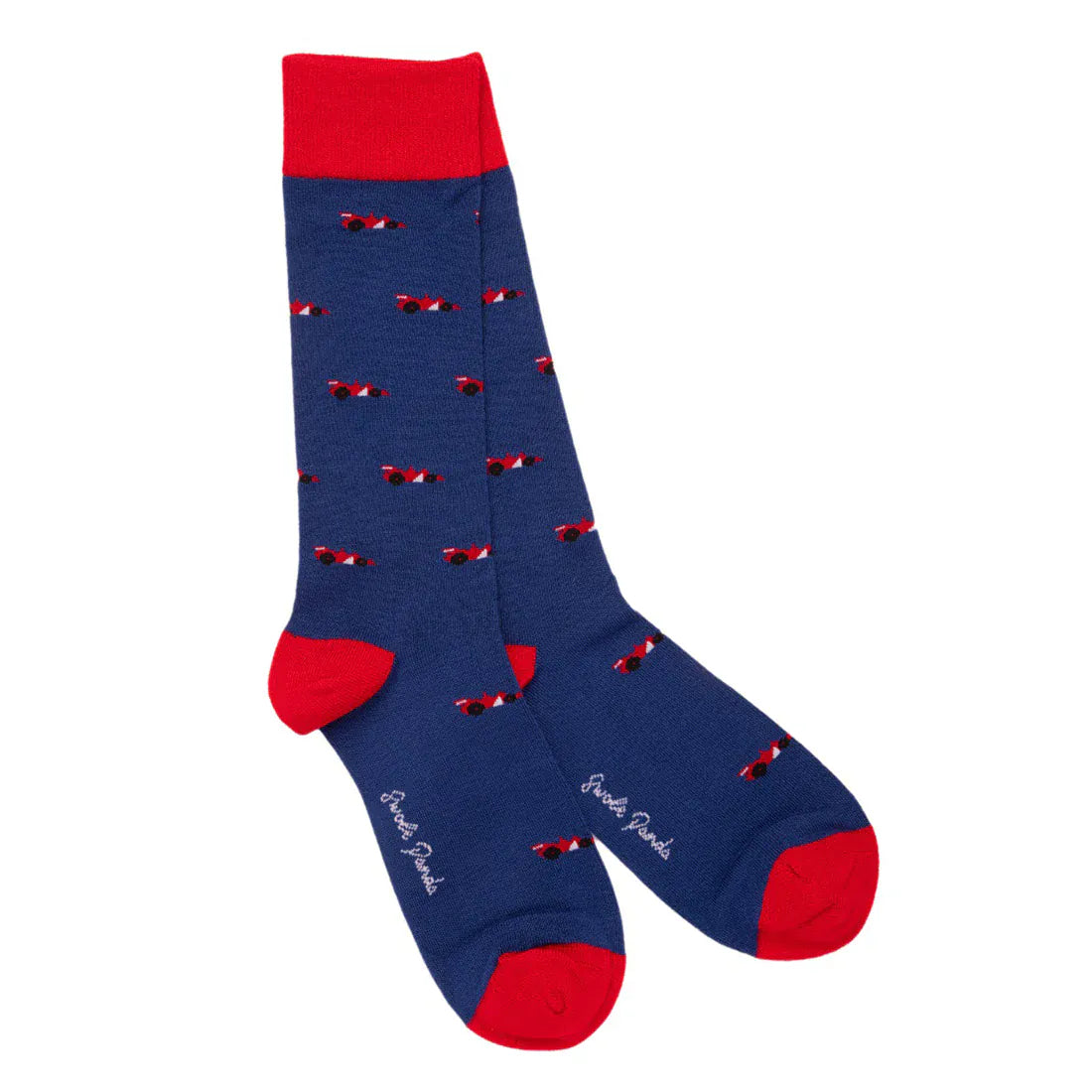 Swole Panda Racing Car Bamboo Socks 7-11