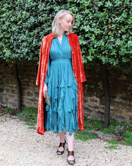 TANAVANA Coat Leola Coat in Burnt Orange