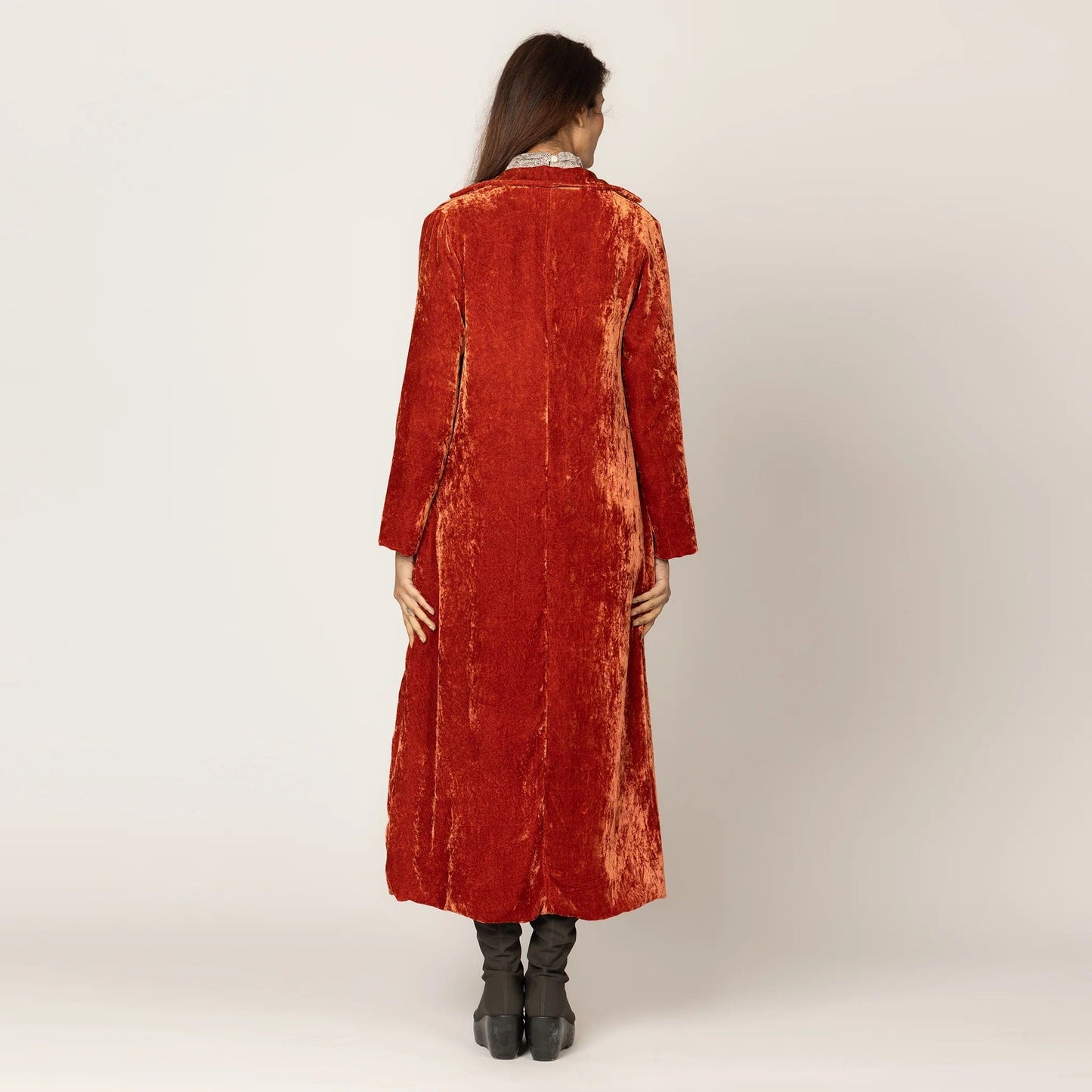 TANAVANA Coat Leola Coat in Burnt Orange