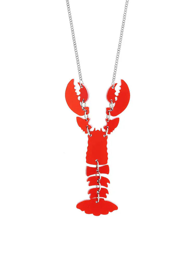 Tatty Devine Jewellery Lobster Pendant Necklace - Ruby Shimmer