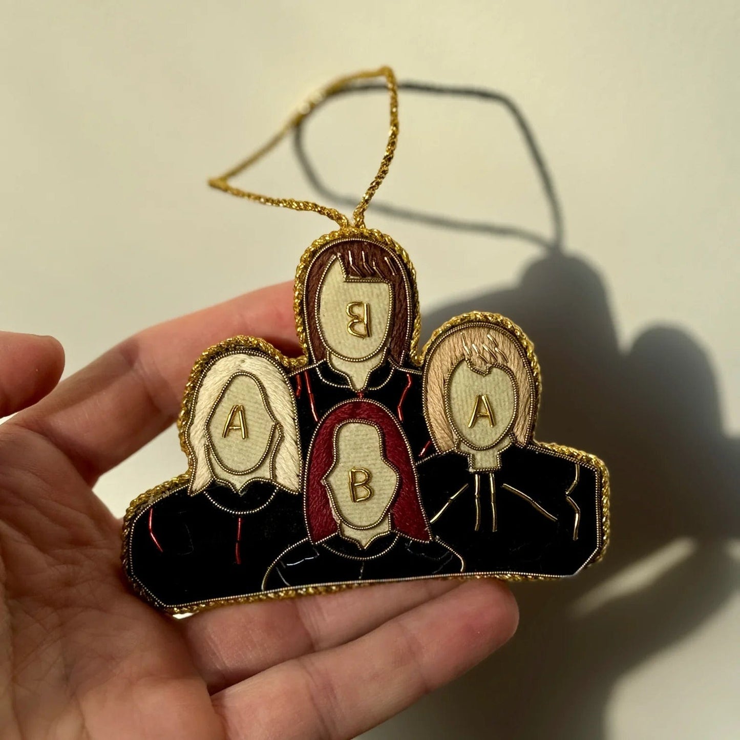 The Conscious Christmas ABBA Embroidered Decoration