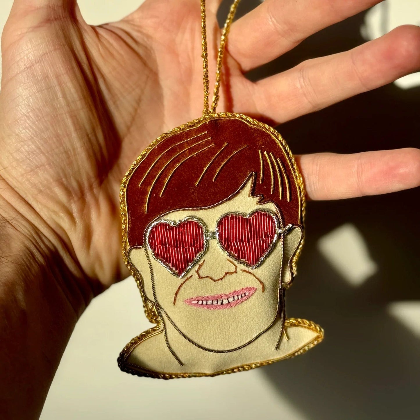 The Conscious Christmas Elton Embroidered Decoration