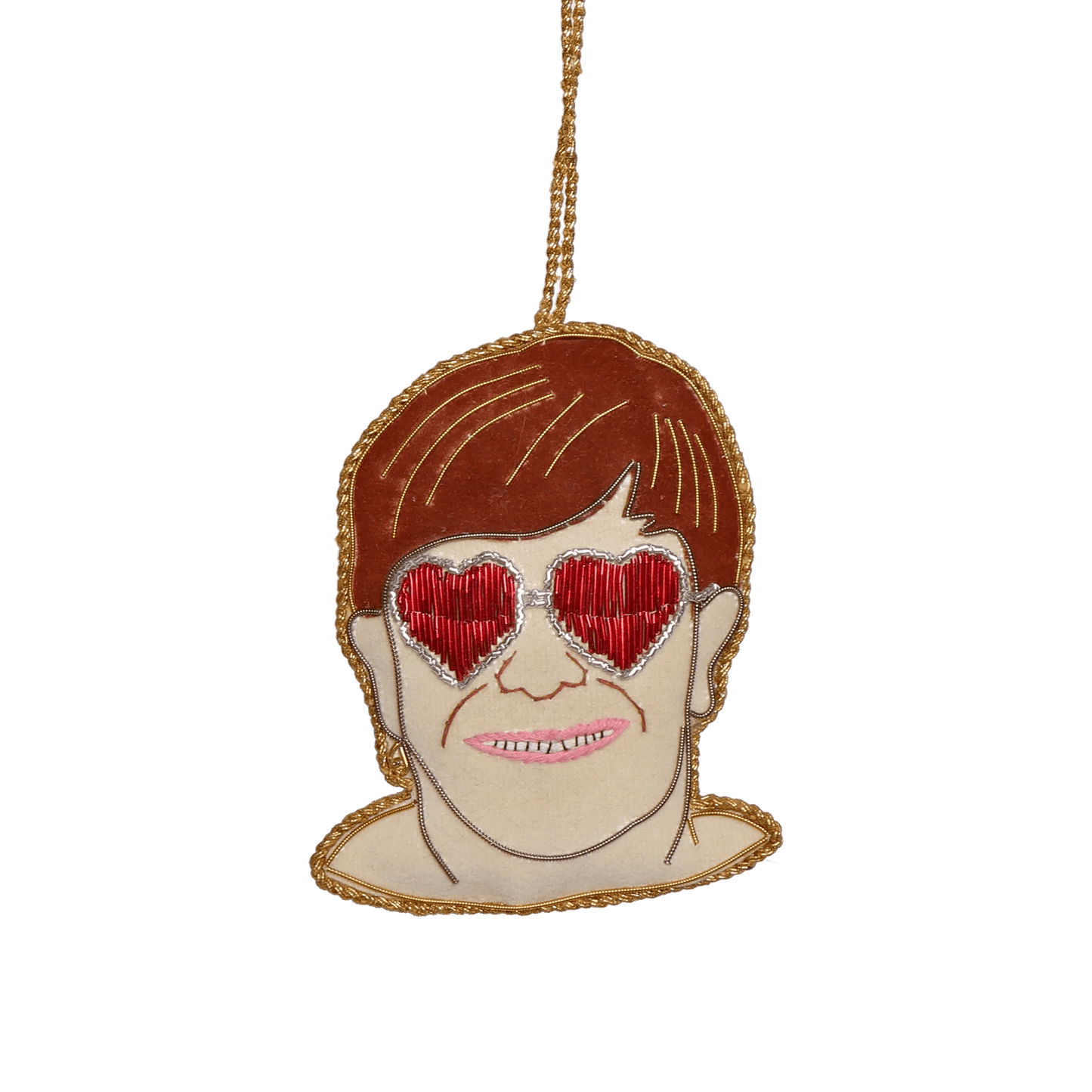 The Conscious Christmas Elton Embroidered Decoration