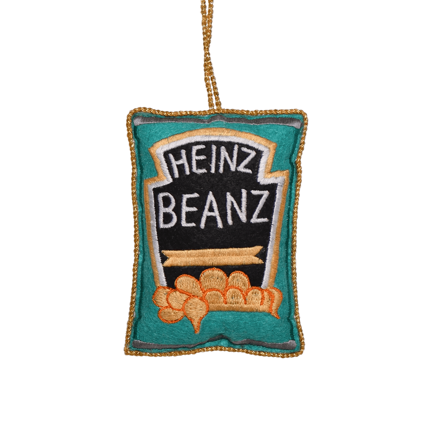 The Conscious Christmas Heinz Beanz Embroidered Decoration