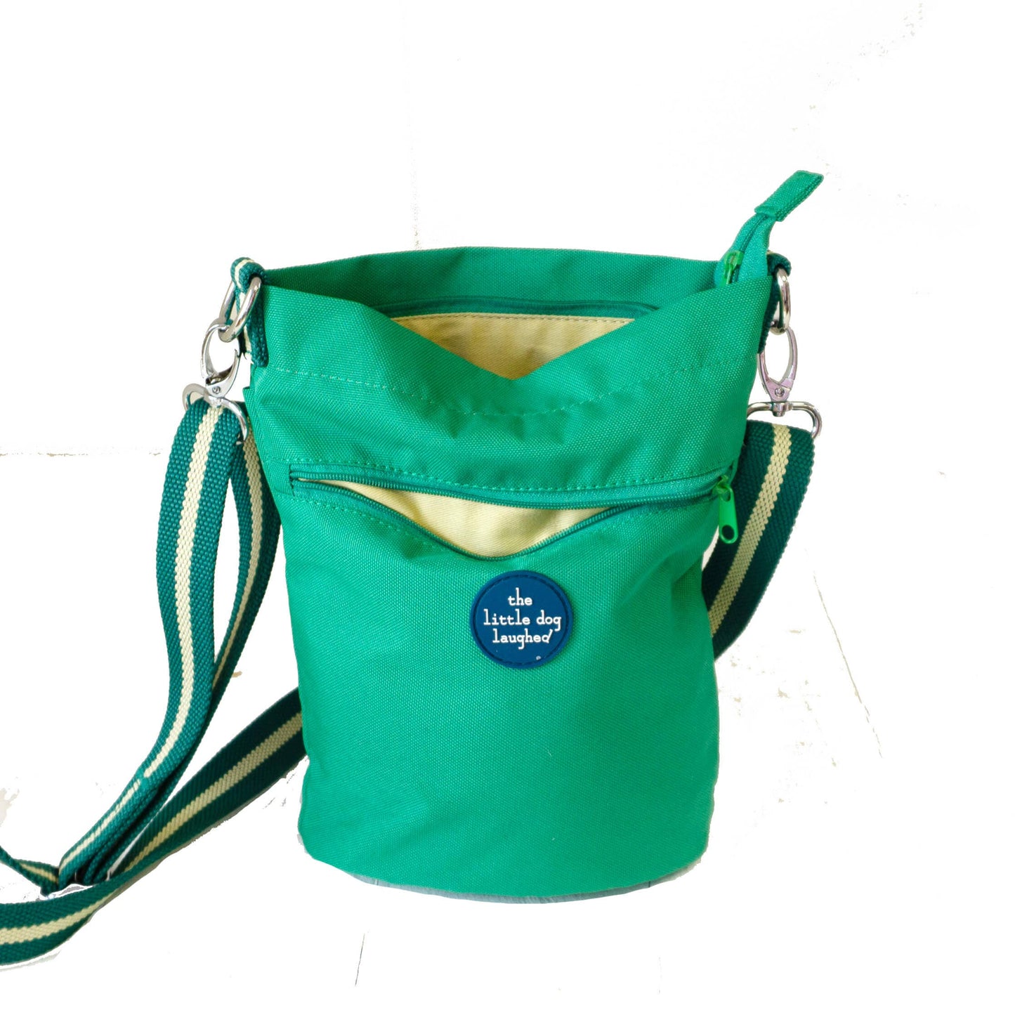 The Little Dog Laughed Dog Walking Bag | Green | Highly Commended GotY2025